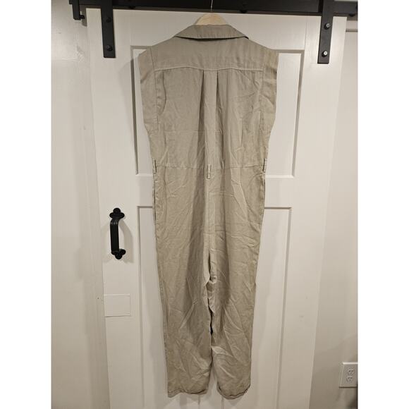 Women's Zara Khaki Jumpsuit Size M, Excellent Condition - Picture 3 of 6
